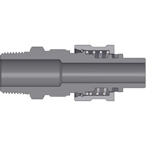 N4M4 Dix-Lock™ N-Series Bowes Interchange Male Thread Plug N4M4 Steel Dix-Lock™ N-Series Bowes Interchange Male Thread Plug